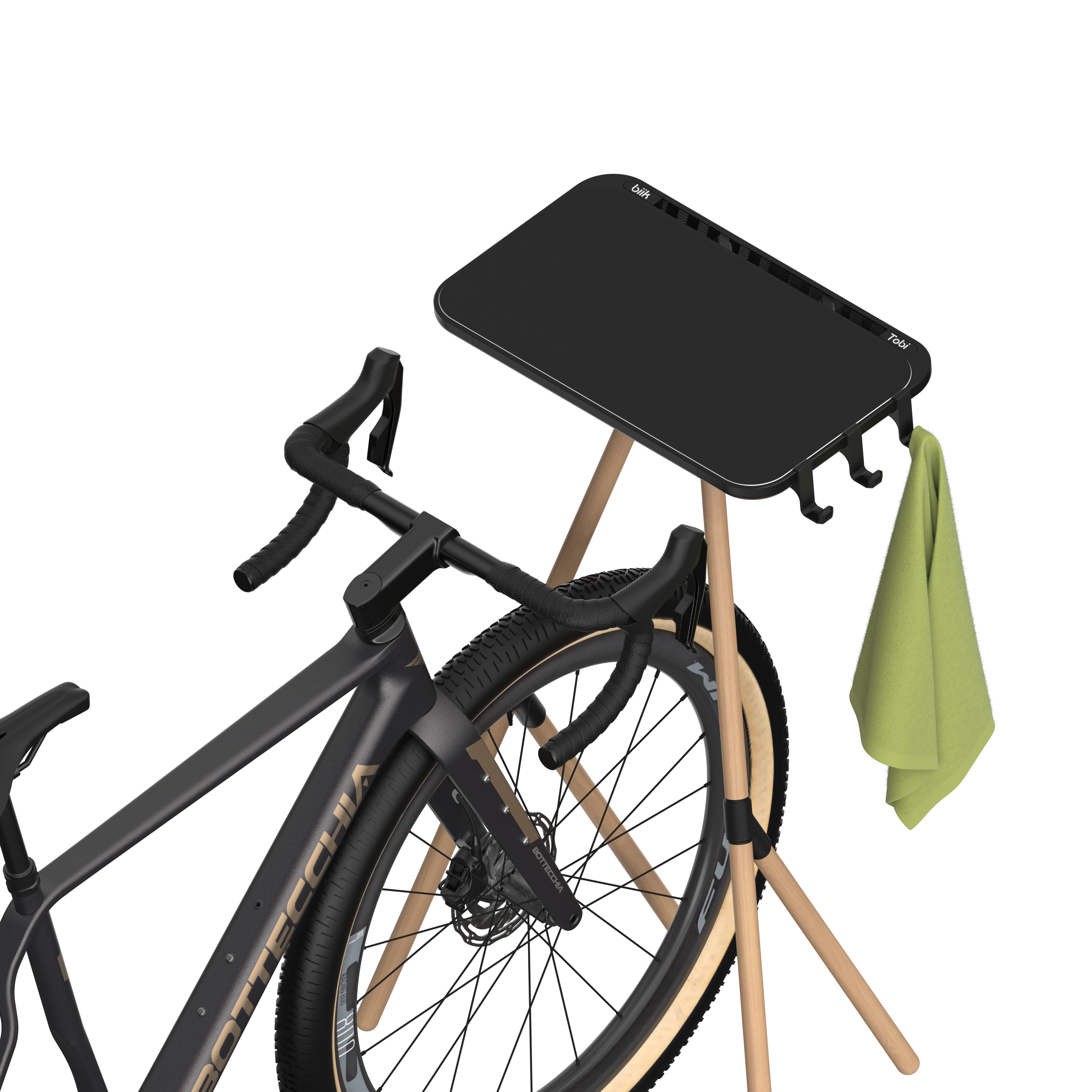 towelii - Handtuch Halter Fahrradtisch